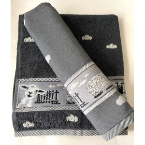 Hand- en Theedoek - Schaap - Antraciet